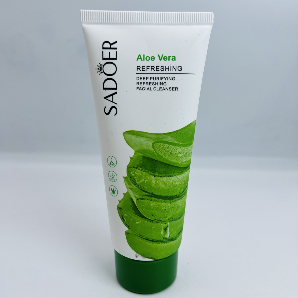 Пенка для умывания Sadoer Aloe Vera Refreshing Facial Cleanser