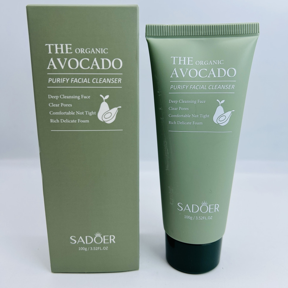 Пенка для умывания Sadoer The Organic Avocado Purify Facial Cleanser