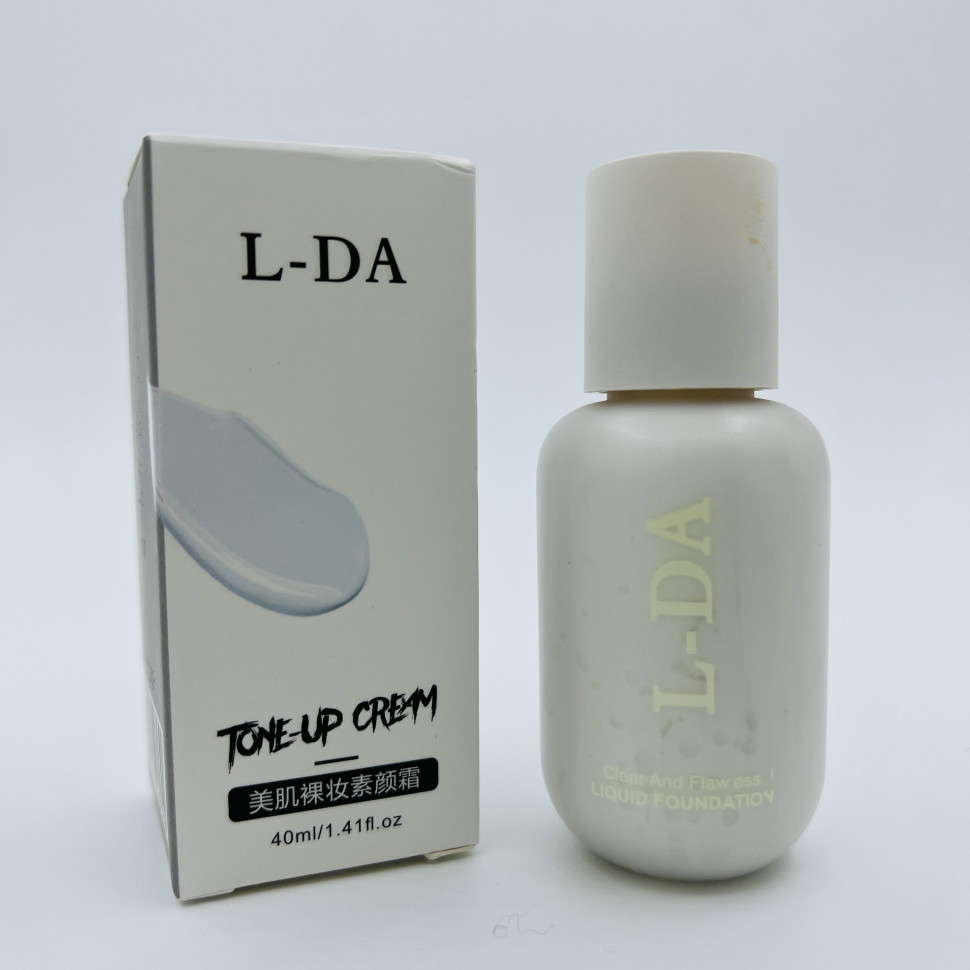 База для макияжа L-DA Tone-Up Cream Clear And Flawless Liquid Foundation 
