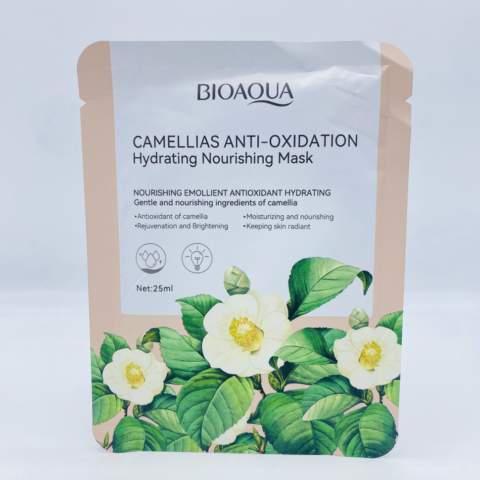 Тканевая маска BioAqua Camellias Anti-Oxidation Hydrating Nourishing Mask