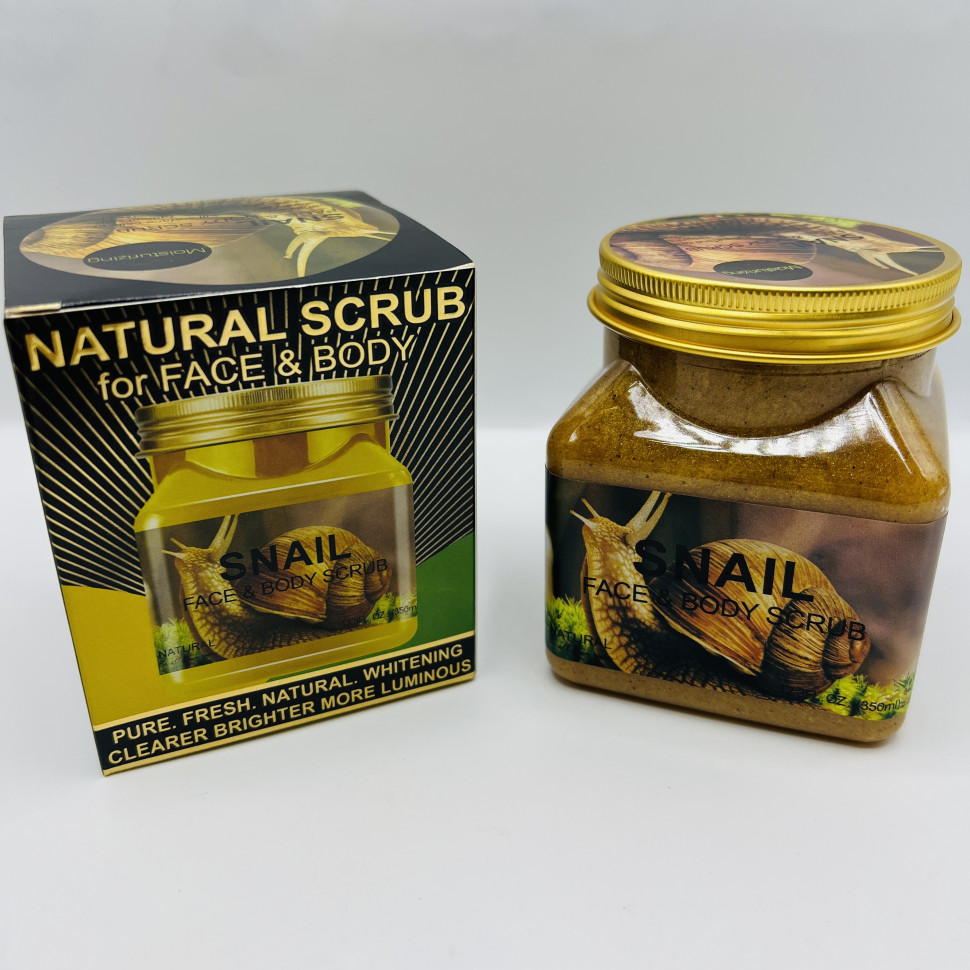 Скраб Natural Scrub Snail For Face & Body