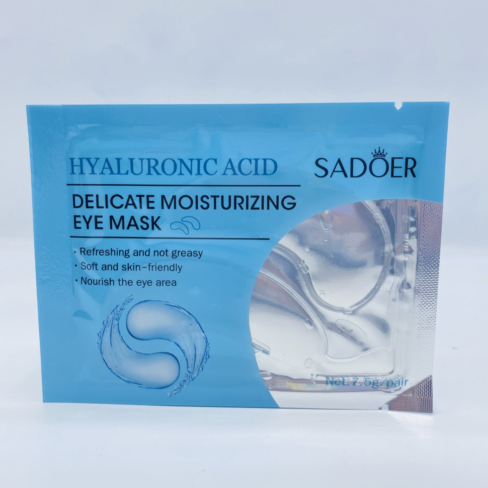 Патчи для век Sadoer Hyaluronic Acid Delicate Moisturizing Eye Mask