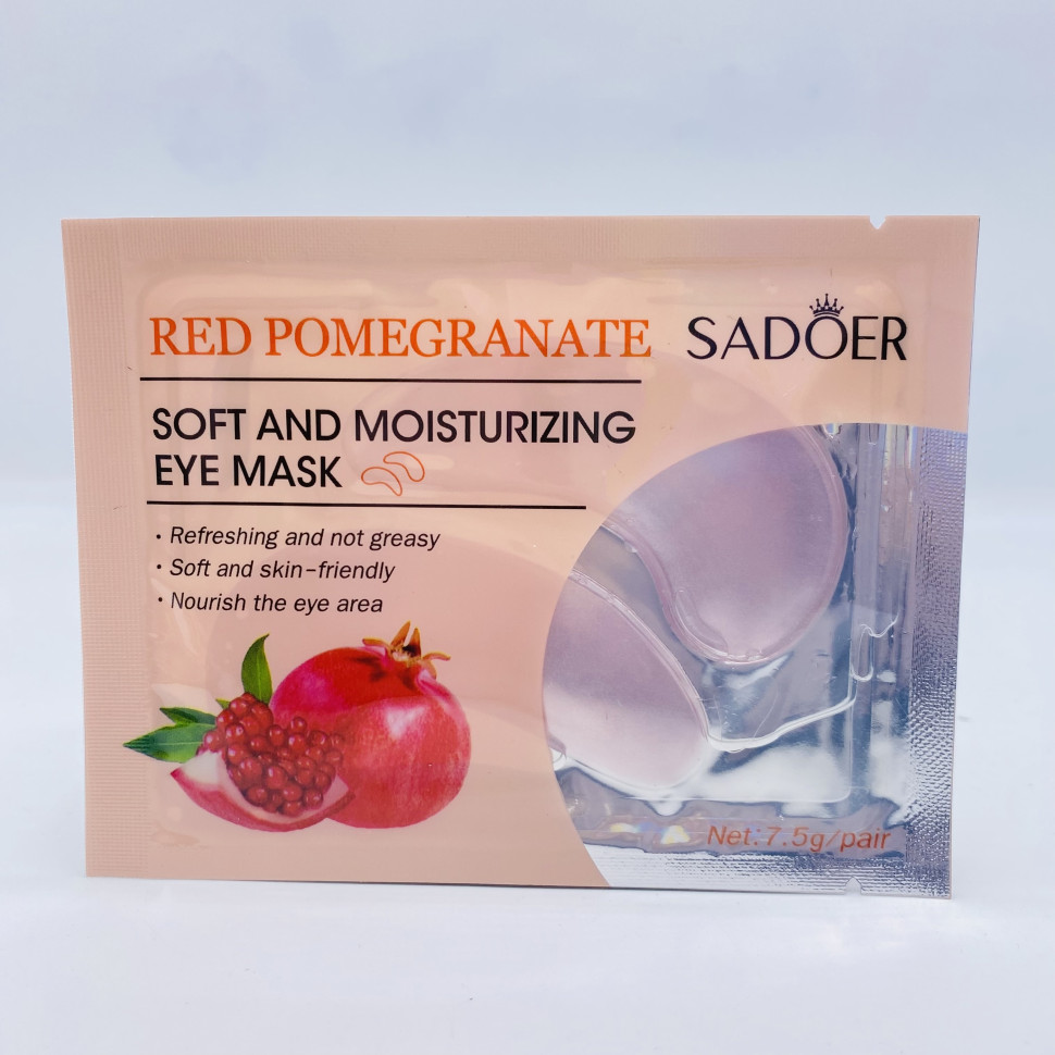 Патчи для век Sadoer Red Pomegranate Soft And Moisturizing Eye Mask