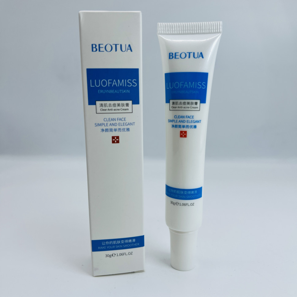 Антибактериальный крем против акне и воспалений Beotua Clean Face Simple And Elegant Cream